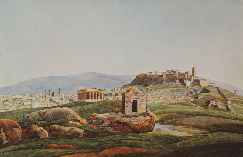 Αθήνα- Βορειοδυτική άποψη πριν το 1834