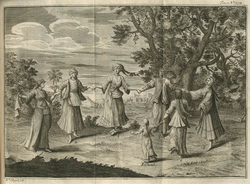 Κυκλικός χορός Ελληνίδων με ενδυμασίες από διάφορες περιοχές