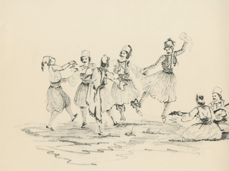 Χορός παλικαριών στην ύπαιθρο