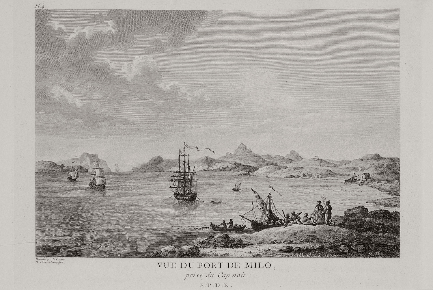 Άποψη της Μήλου από το μαύρο ακρωτήριο