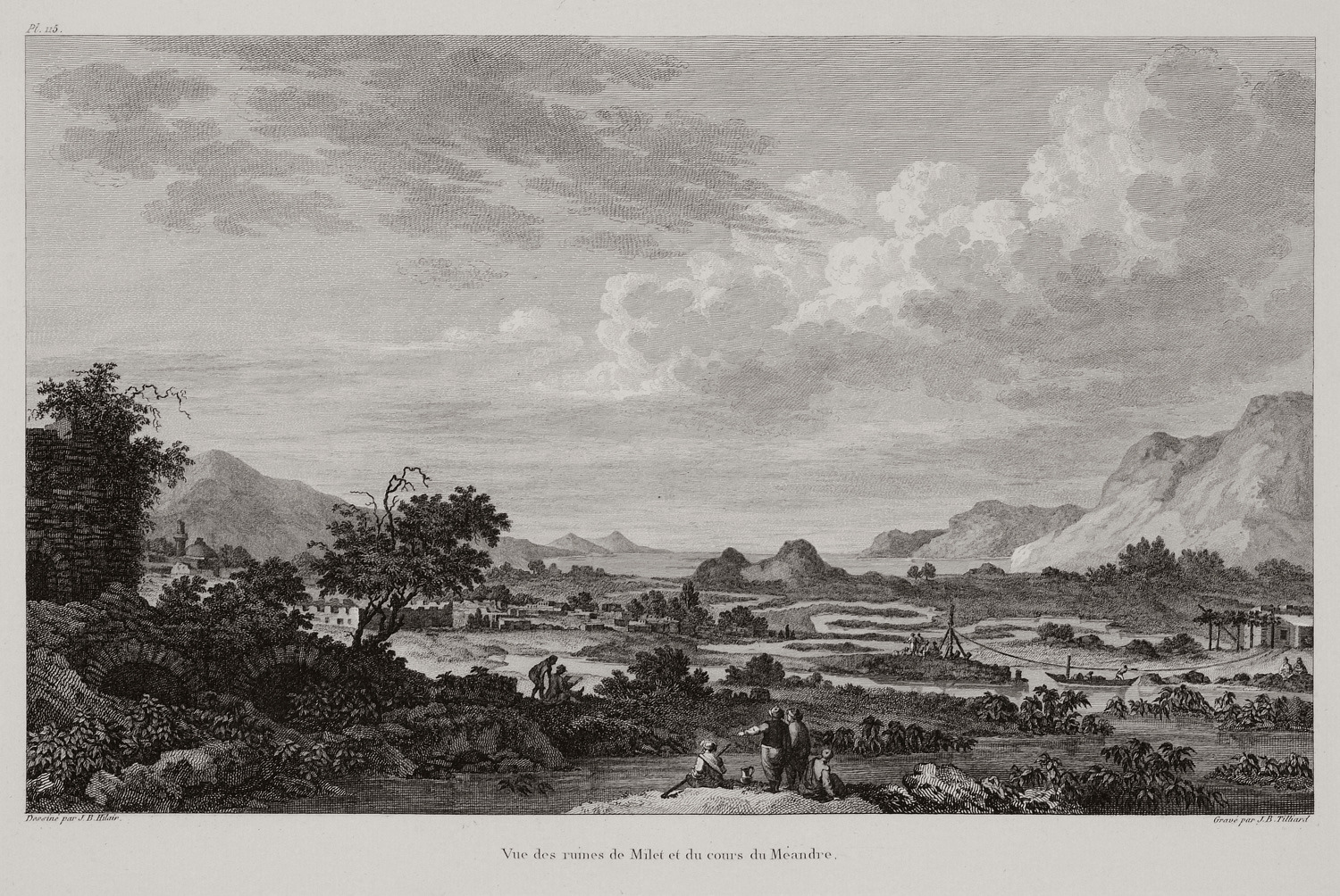 Άποψη της πηγής της Βυβλίδας και της πεδιάδας του Μαιάνδρου ποταμού