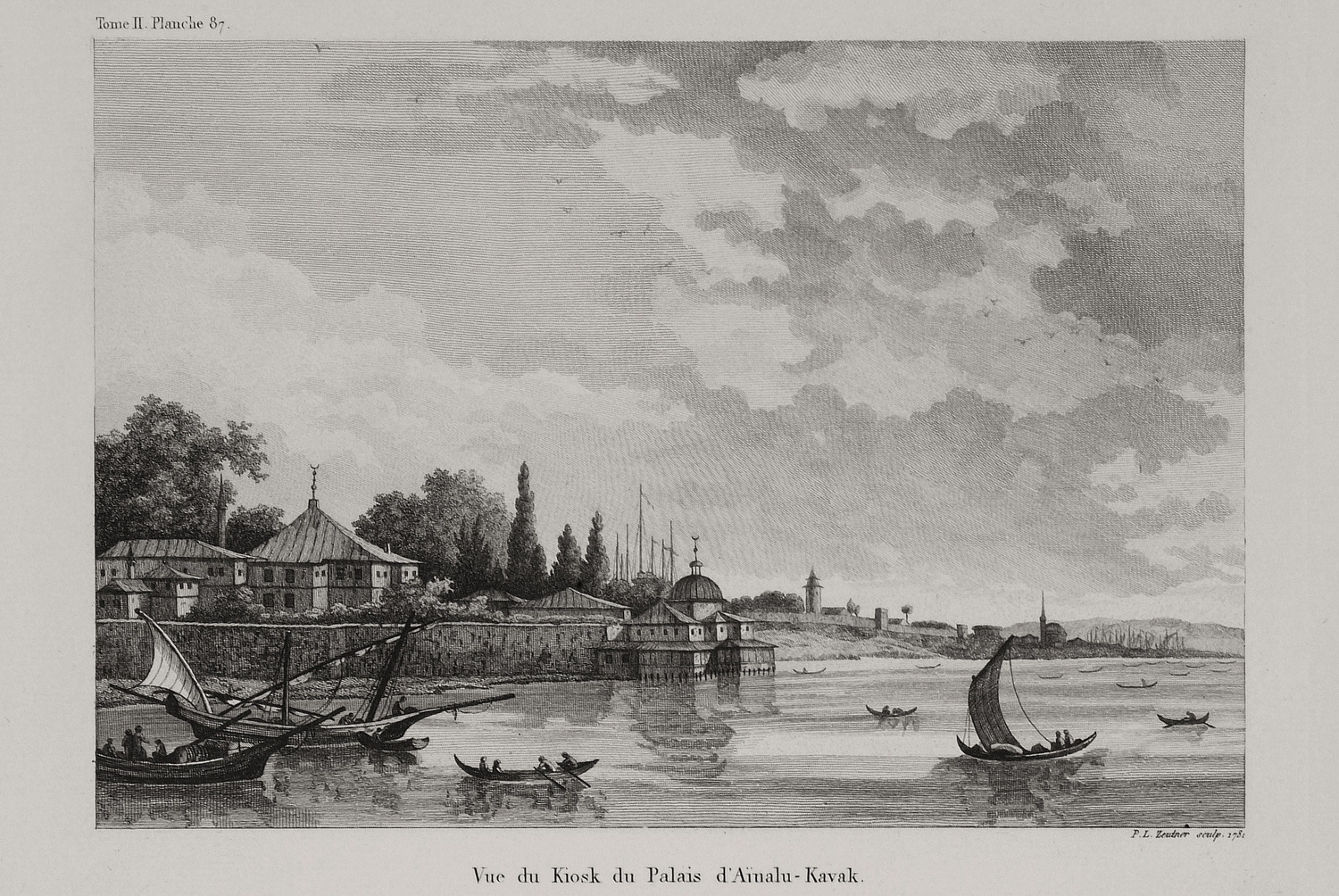 Άποψη του παλατιού Αϊναλί Καβάκ στον Κεράτιο κόλπο