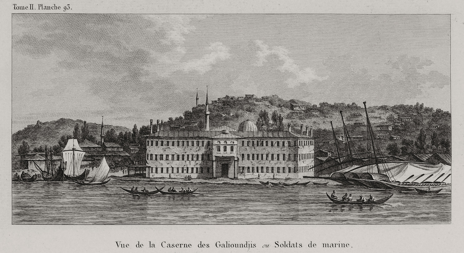 Άποψη του στρατώνα των ναυτών στην Κωνσταντινούπολη
