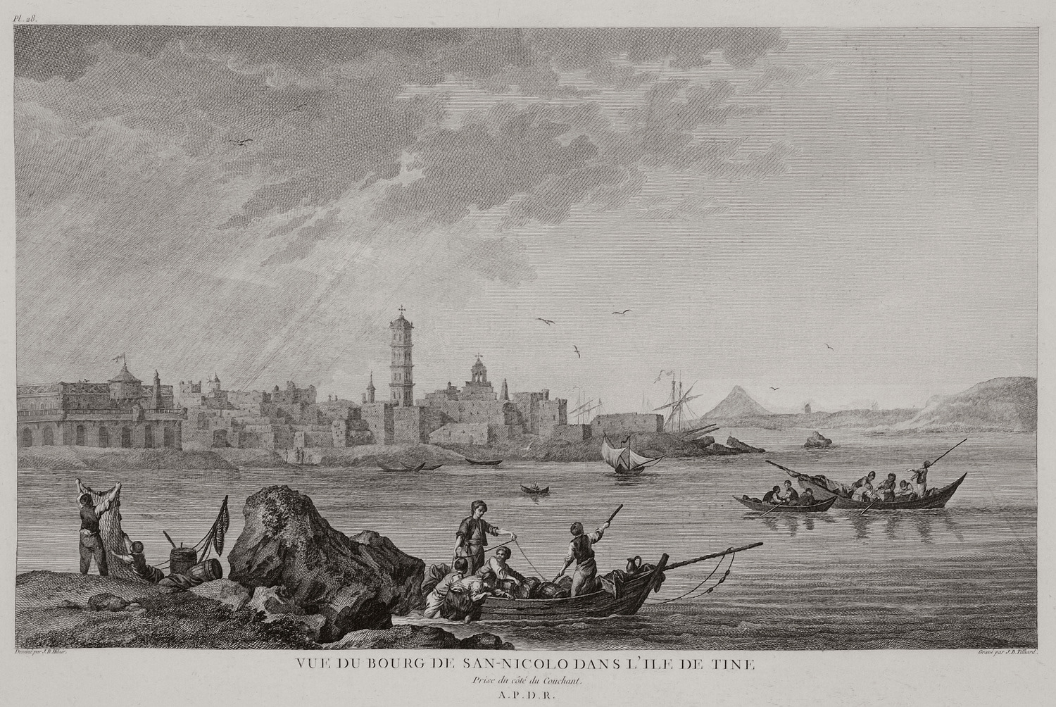 Άποψη του χωριού Άγιος Νικόλαος στην Τήνο από τα δυτικά