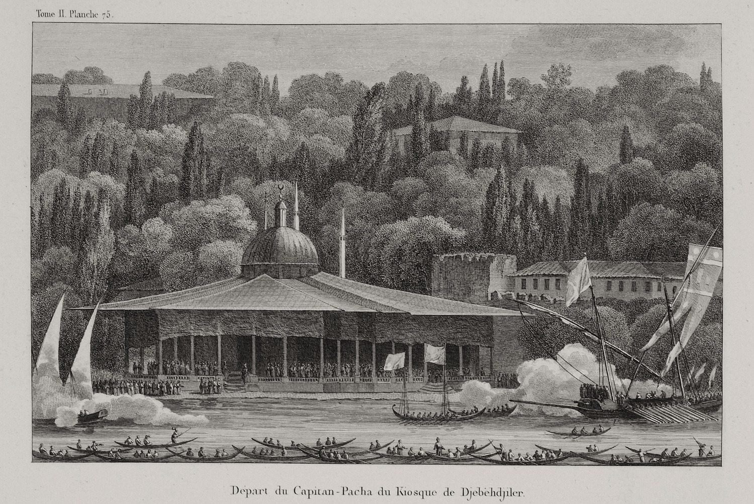 Αναχώρηση του Καπουδάν Πασά από το Περίπτερο Σεπετσιλέρ, στην Κωνσταντινούπολη