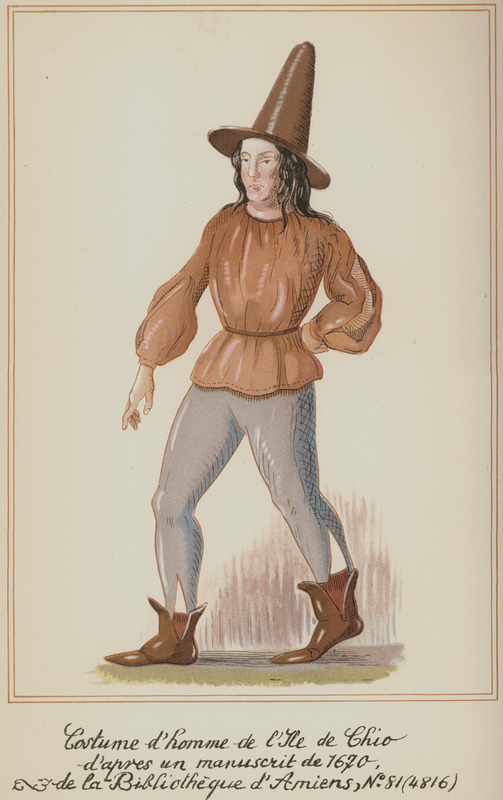 Ανδρική ενδυμασία από τη Χίο, 1670