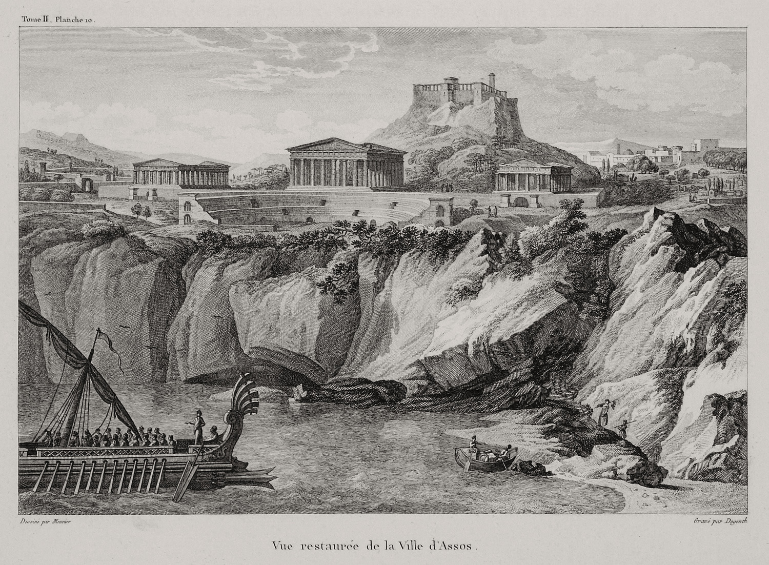 Σχεδιαστική αποκατάσταση της πόλης της Άσσου