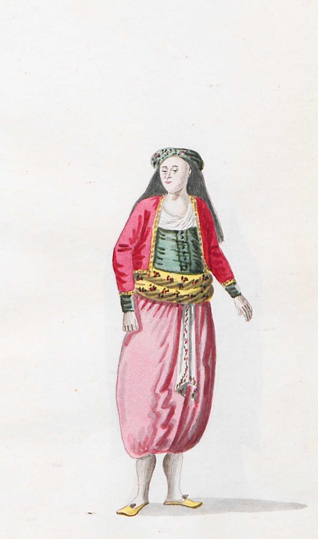 Γυναίκα τουρκικής καταγωγής με οικιακή ενδυμασία