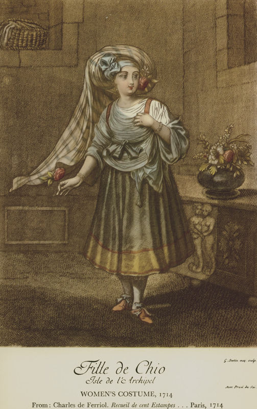 Γυναικεία ενδυμασία από τη Χίο, 1714