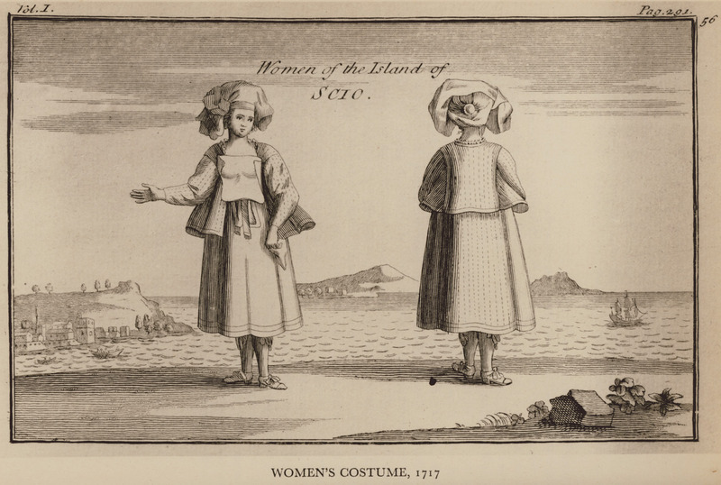 Γυναικεία ενδυμασία από τη Χίο, 1717