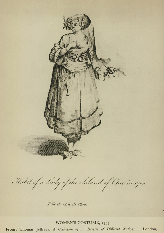 Γυναικεία ενδυμασία από τη Χίο, 1757