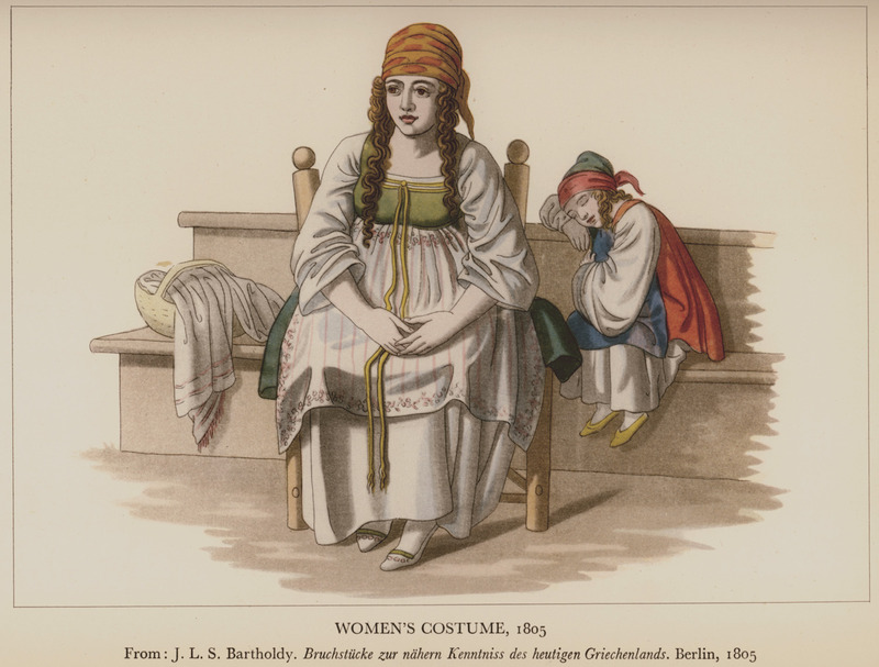 Γυναικεία και παιδική ενδυμασία από τη Χίο, 1805