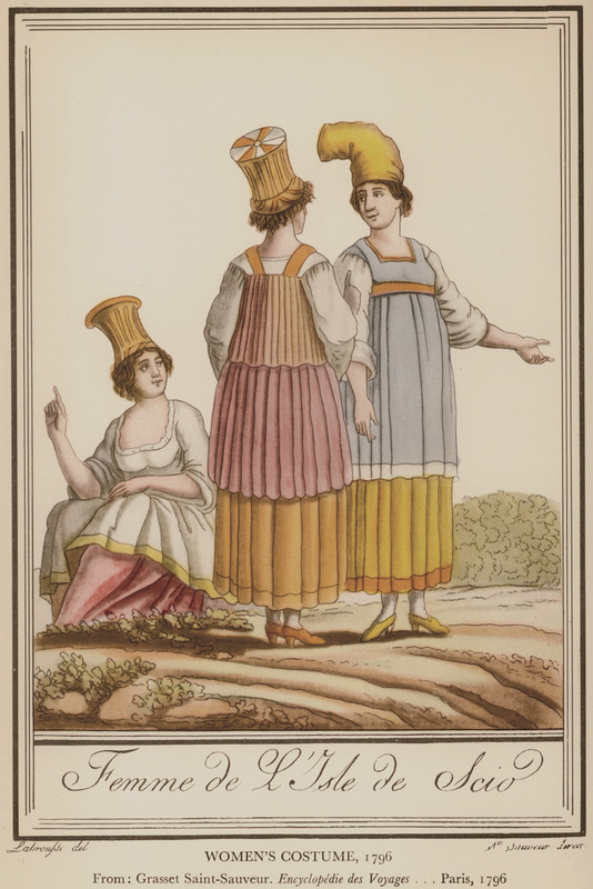 Γυναικείες ενδυμασίες από τη Χίο, 1796