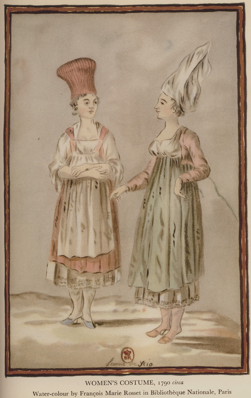 Γυναικείες ενδυμασίες από τη Χίο, γύρω στα 1790