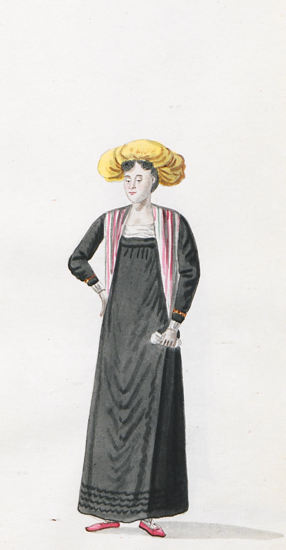 Ελληνίδα με οικιακή ενδυμασία