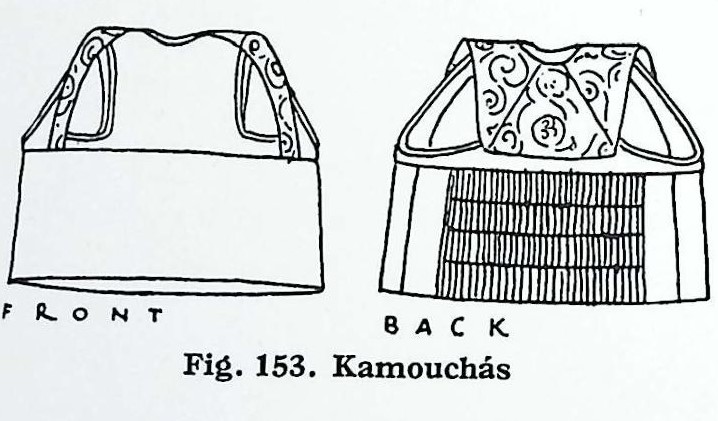 Ενδυμασία γυναίκας χωριού – Άγιος Γεώργιος Συκούσης         153.  Καμουχάς