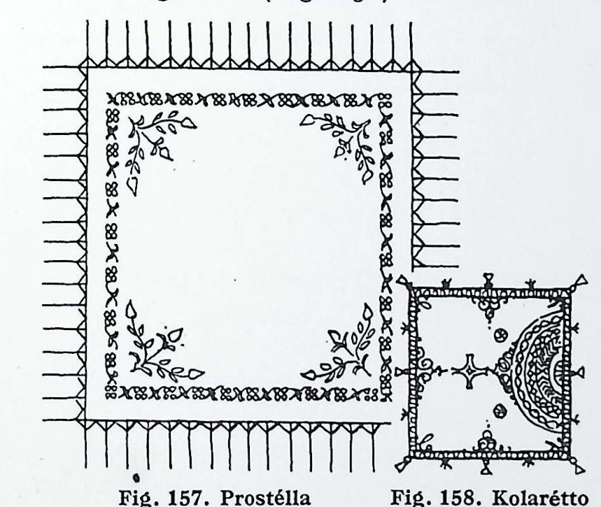 Ενδυμασία γυναίκας χωριού – Άγιος Γεώργιος Συκούσης-         157. Προστέλλα 158. Κολαρέττο