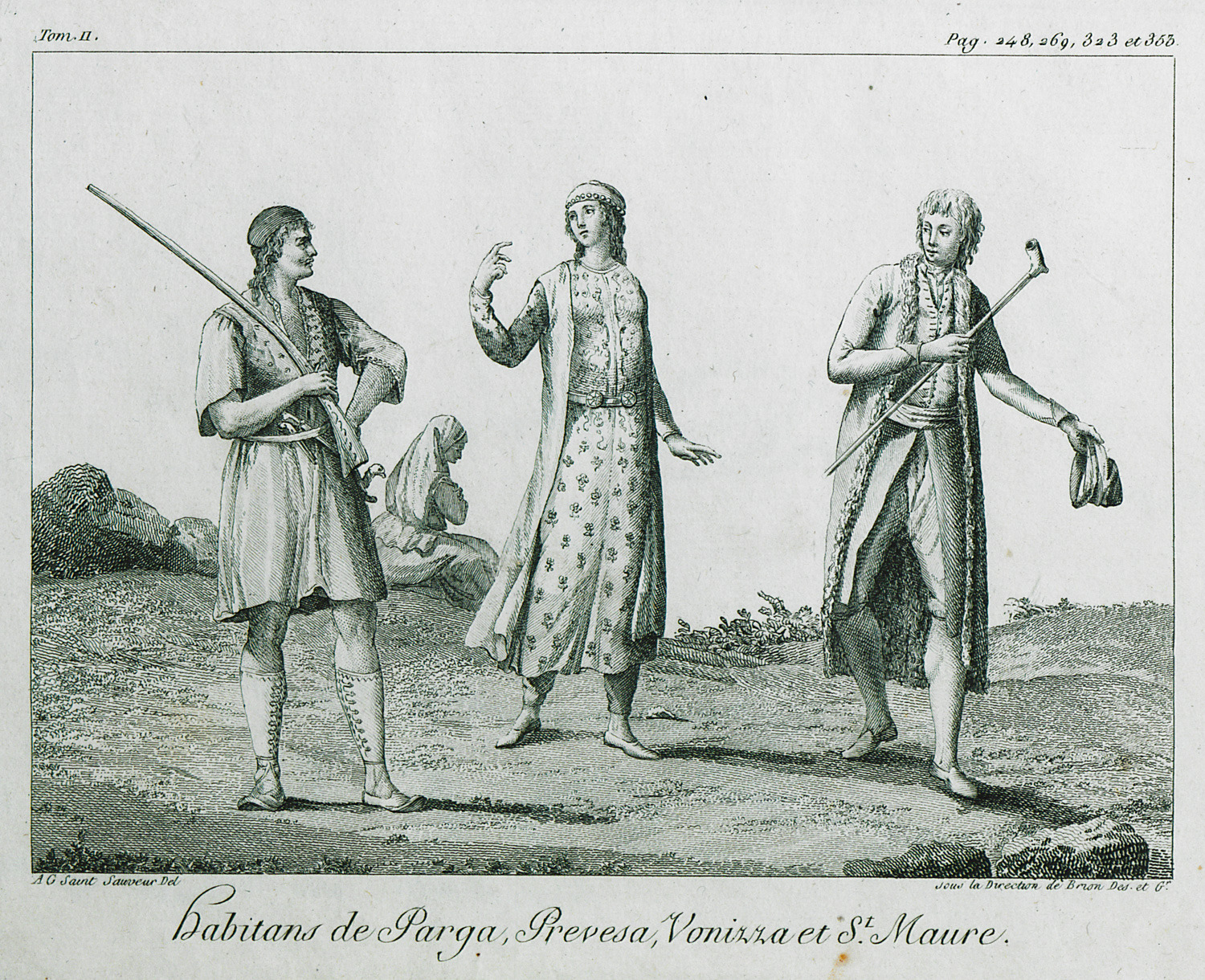 Ενδυμασίες των κατοίκων της Πάργας, της Πρέβεζας, της Βόνιτσας και της Λευκάδας