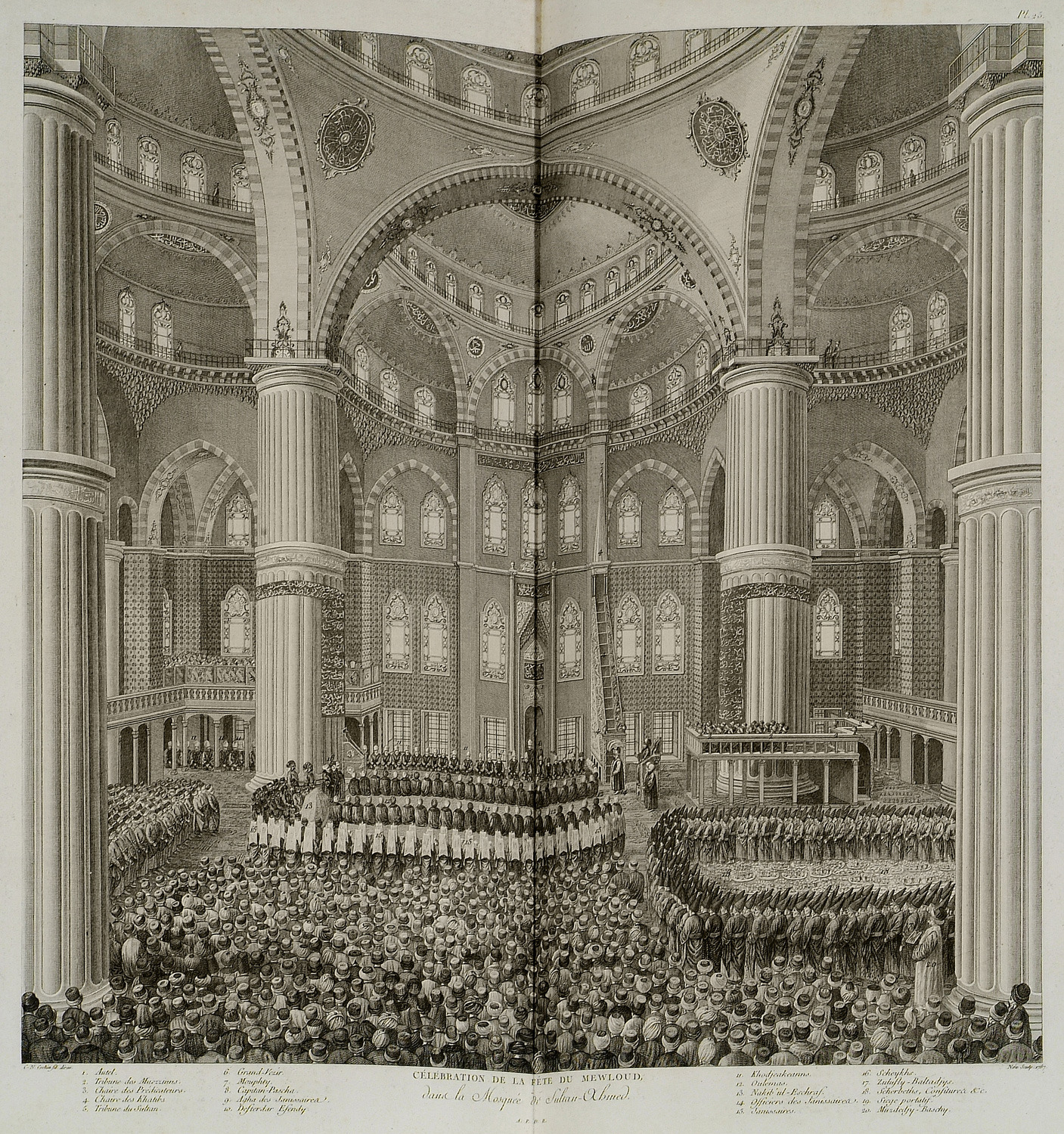 Επίσημη προσευχή, παρουσία του Σουλτάνου και άλλων υψηλόβαθμων αξιωματούχων