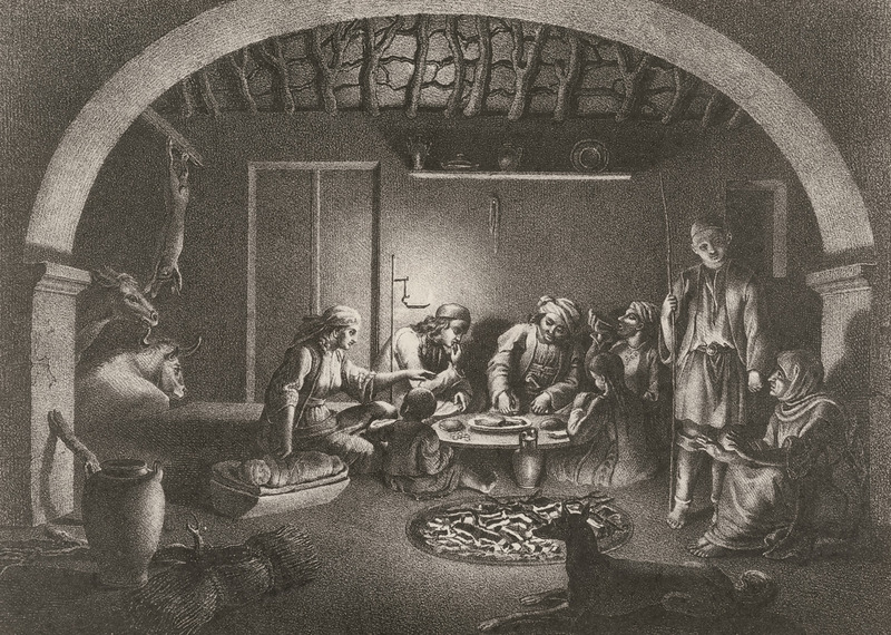 Εσωτερικό καλύβας χωρικών