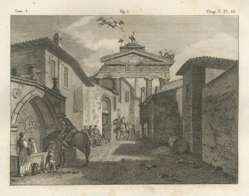 Η πύλη της Αθηνάς Αρχηγέτιδος στην Αθήνα (Παζαρόπορτα)