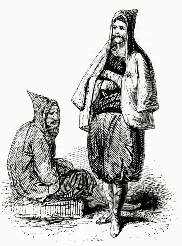 Κρητικοί άνδρες με κουκούλες