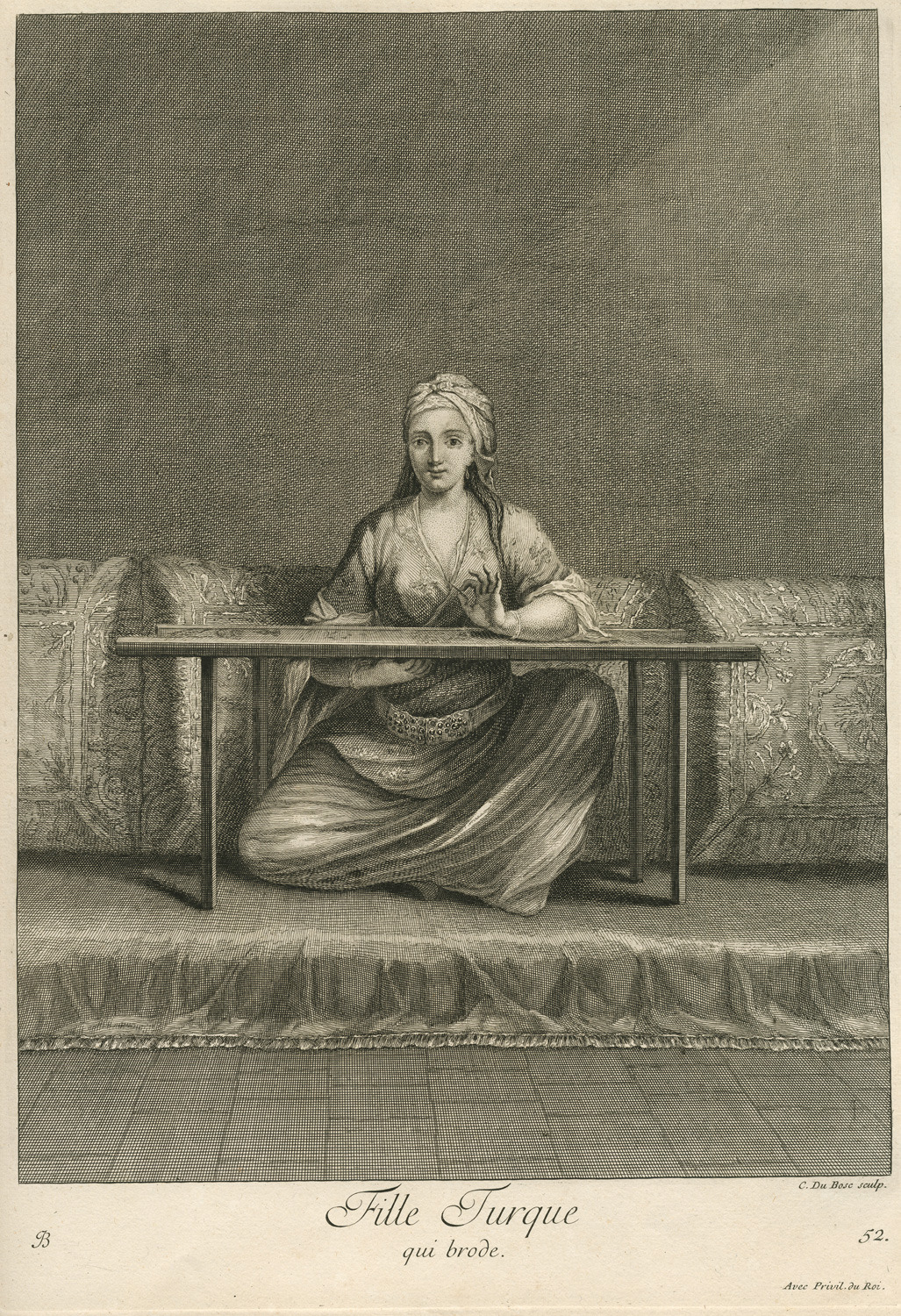 Οθωμανή γυναίκα που κεντάει