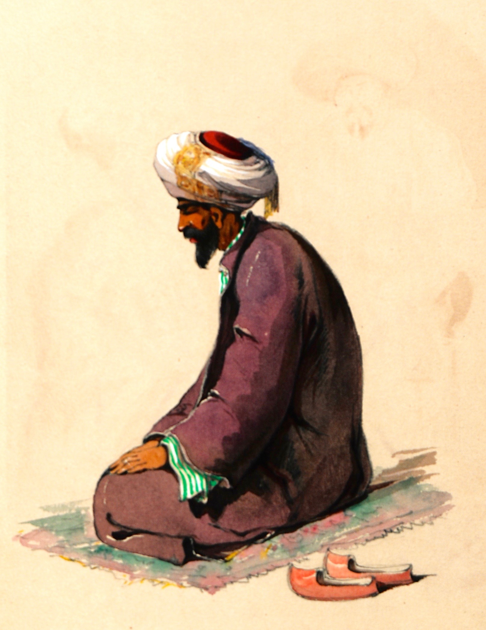 Οθωμανός μουσουλμάνος σε ώρα προσευχής