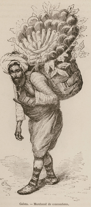 Πλανόδιος έμπορος αγγουριών στον Γαλατά