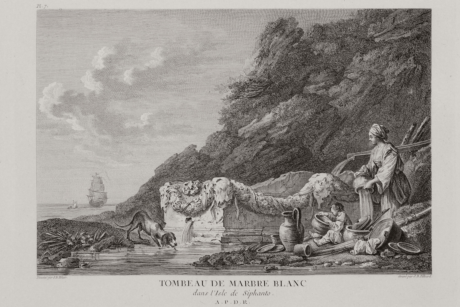 Τάφος από λευκό μάρμαρο στη Σίφνο