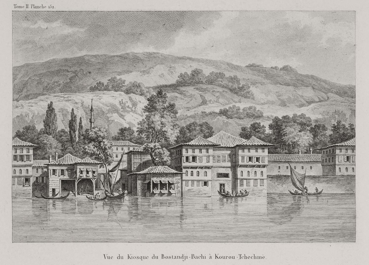 Τα ανάκτορα του επικεφαλής της φρουράς του παλατιού (Μποσταντζί μπασί) στην Ξηροκρήνη (σημερινό Κουρούτσεσμε) στον Βόσπορο