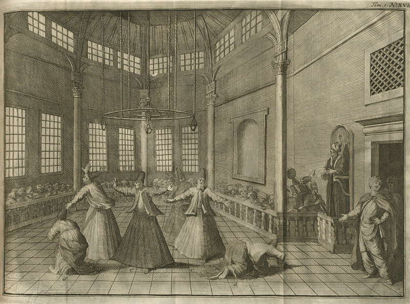 Χορός των δερβίσηδων σε τεκέ της Κωνσταντινούπολης