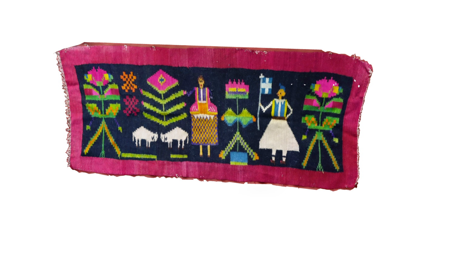 Μάλλινη Πάντα Τοίχου με Παραστάσεις