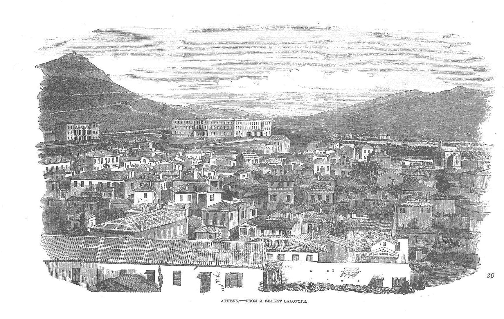 Άποψη της Αθήνας, Οκτώβριος 1853