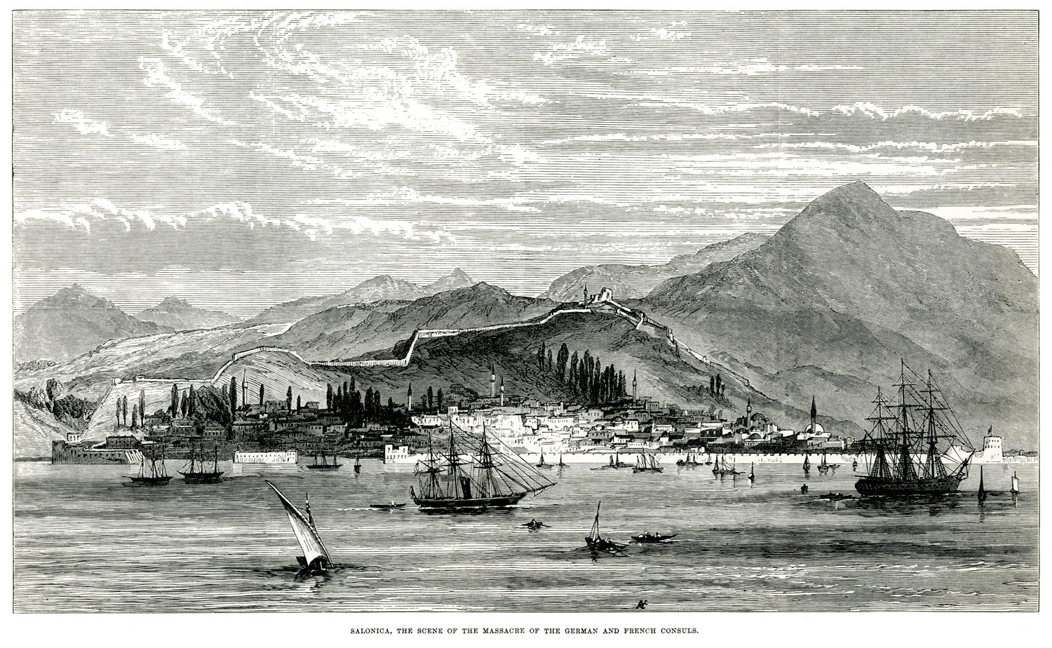 Άποψη της Θεσσαλονίκης από τη θάλασσα