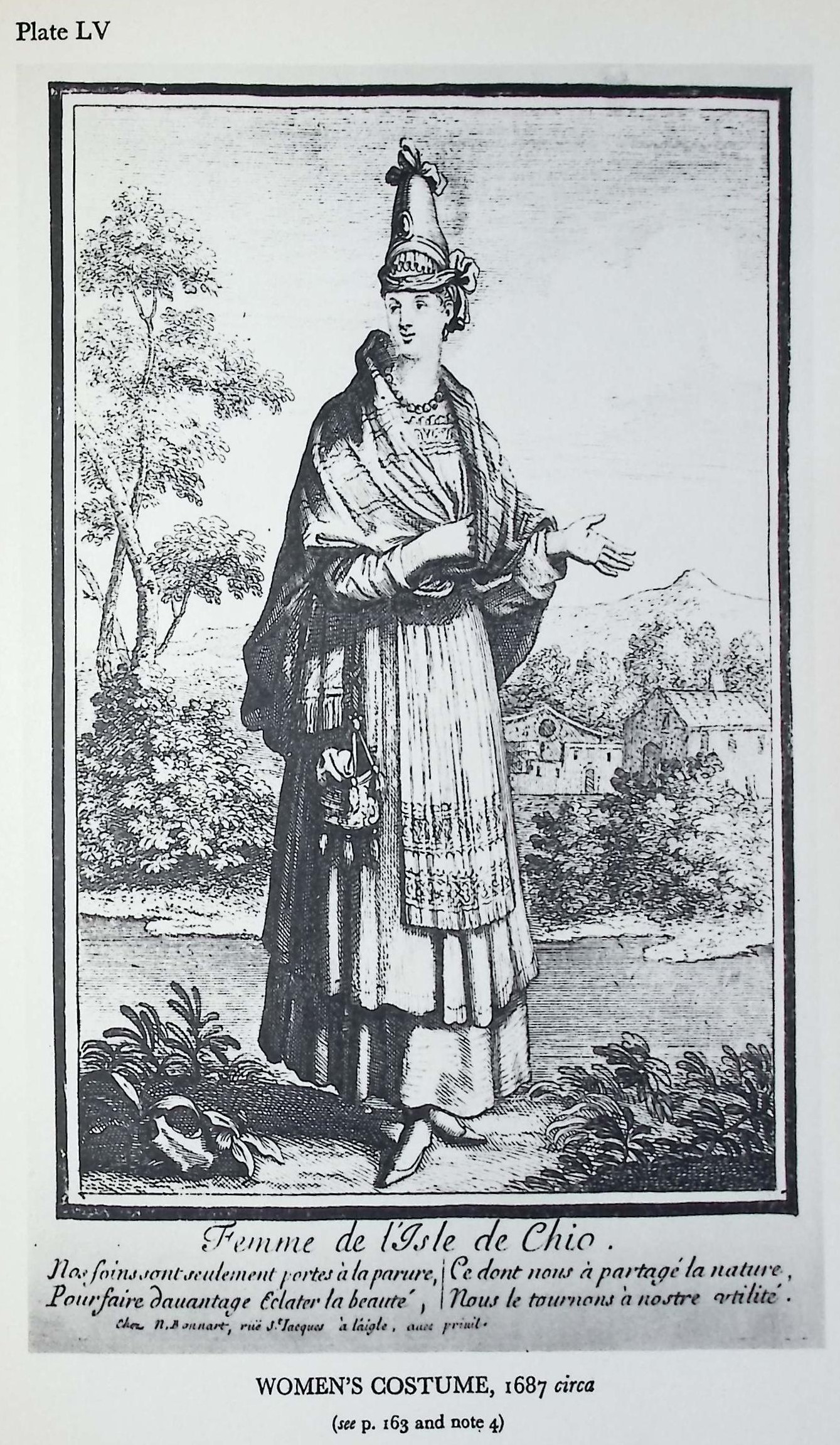 Γυναικεία ενδυμασία από τη Χίο, γύρω στα 1687