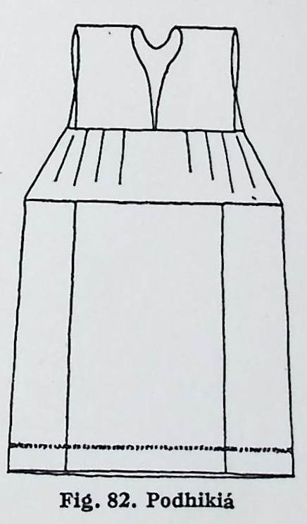 Ενδυμασία γυναίκας χωριού  Μαστιχοχώρια – Πυργί-82. Ποδικιά