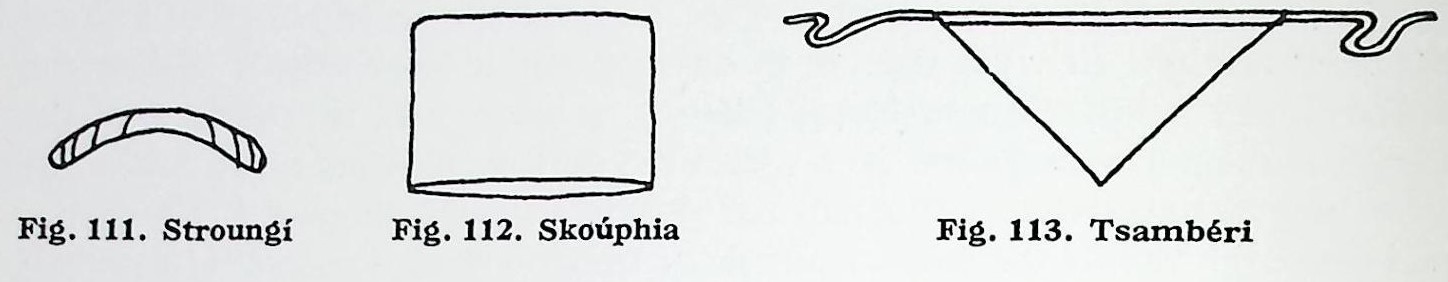 Ενδυμασία γυναίκας χωριού – Μεστά-                                             111. Στρουγκί 112. Σκουφιά           113. Τσεμπέρι