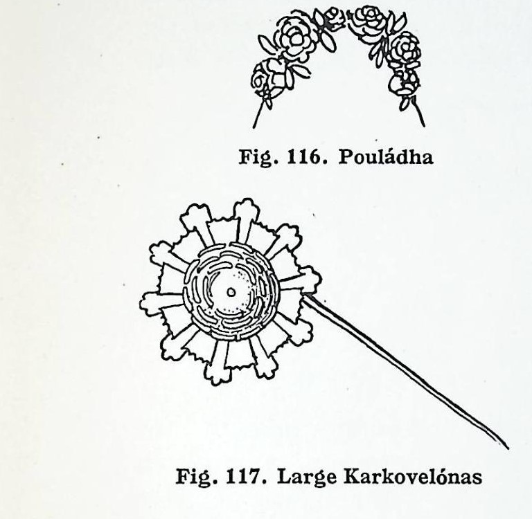 Ενδυμασία γυναίκας χωριού – Μεστά-                                           116. Πουλάδα                    117.Μεγάλη Καρκοβελόνα