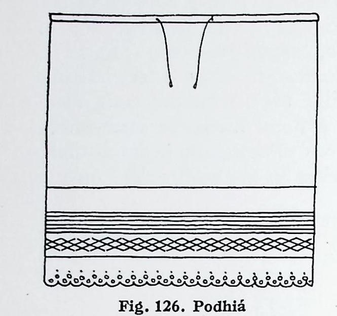 Ενδυμασία γυναίκας χωριού – Βέσσα-126. Ποδιά