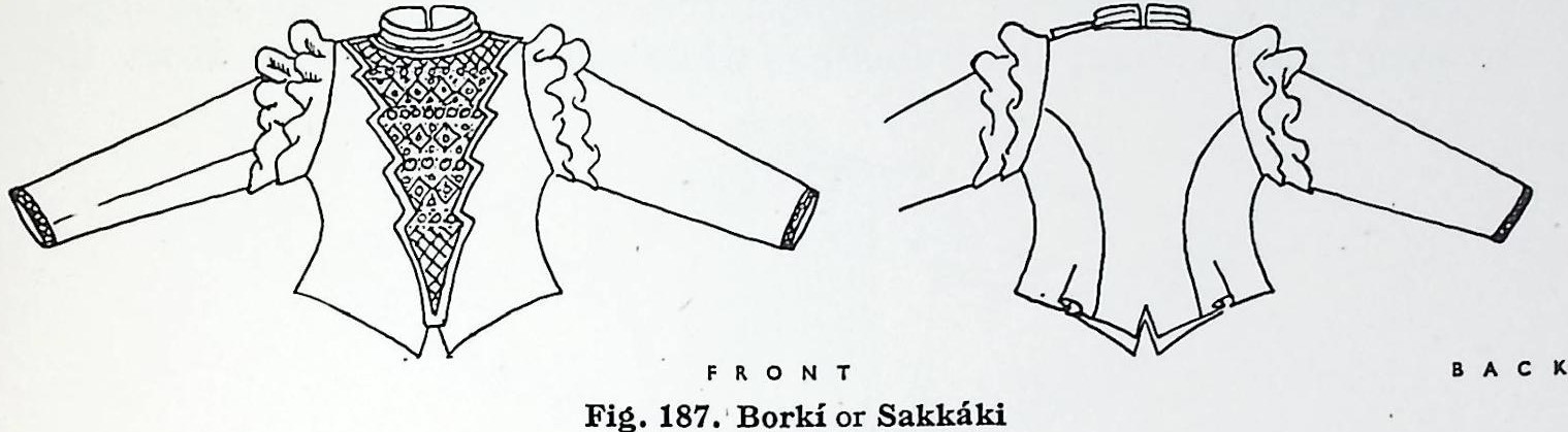 Ενδυμασία γυναίκας χωριού – Βορειόχωρα -Καμπιά-187. Μπορκί ή Σακάκι