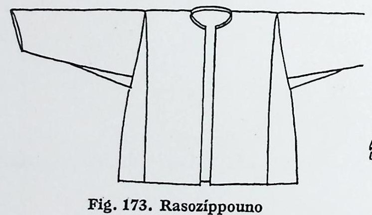 Ενδυμασία γυναίκας χωριού – Βορειόχωρα -Καρδάμυλα-         173. Ρασοζίπουνο