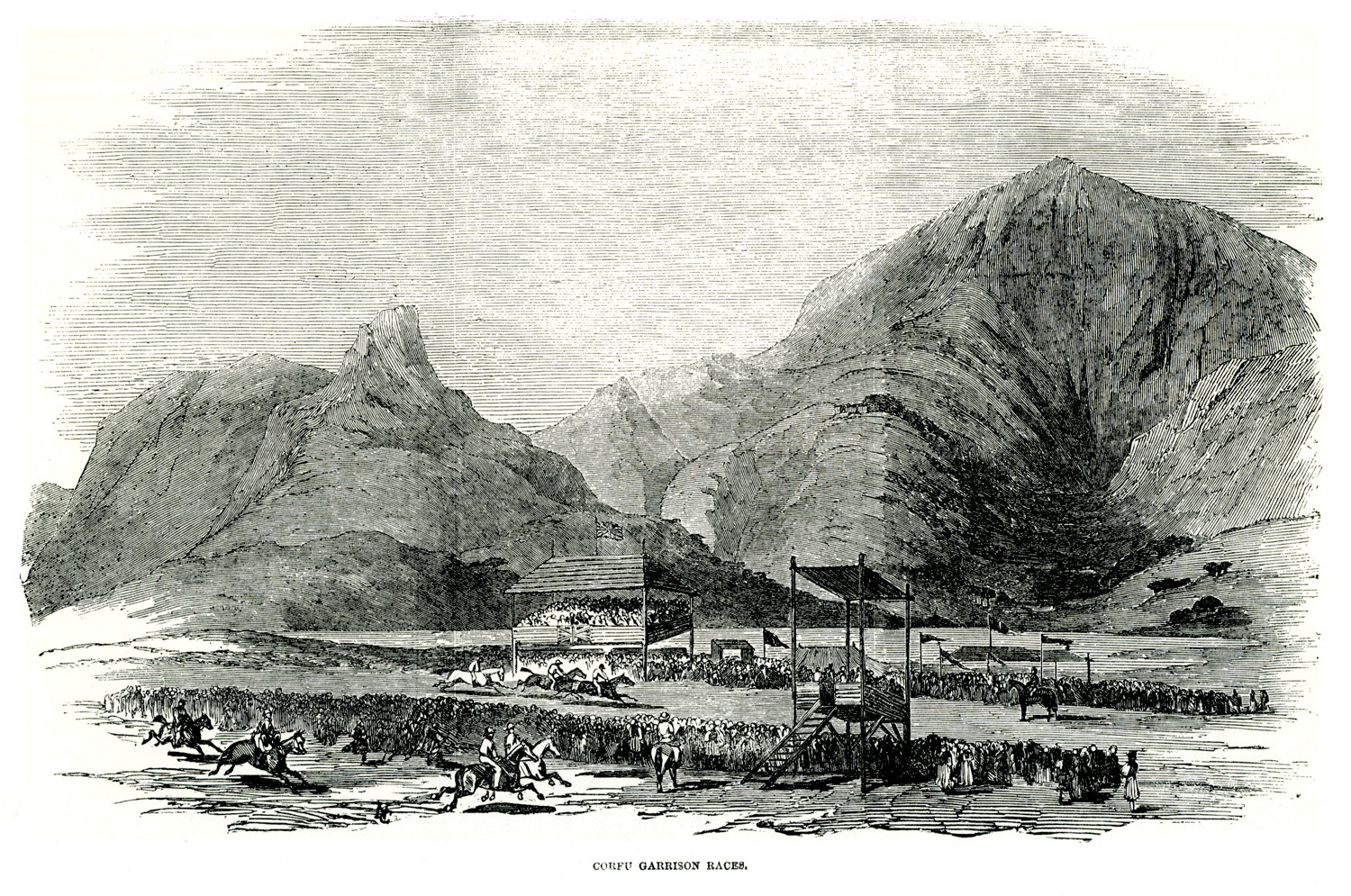 Ιππόδρομος στην Κέρκυρα, Ιούλιος 1853