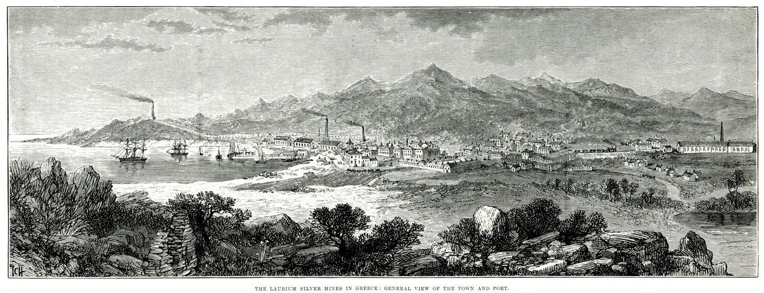 Πανοραμική άποψη των μεταλλείων του Λαυρίου