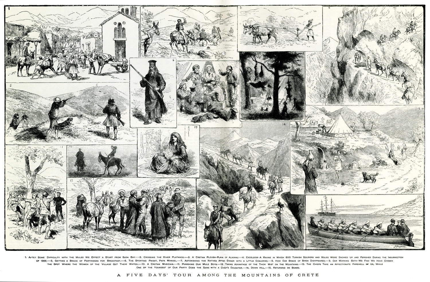 Σκηνές καθημερινού βίου  στην Κρήτη