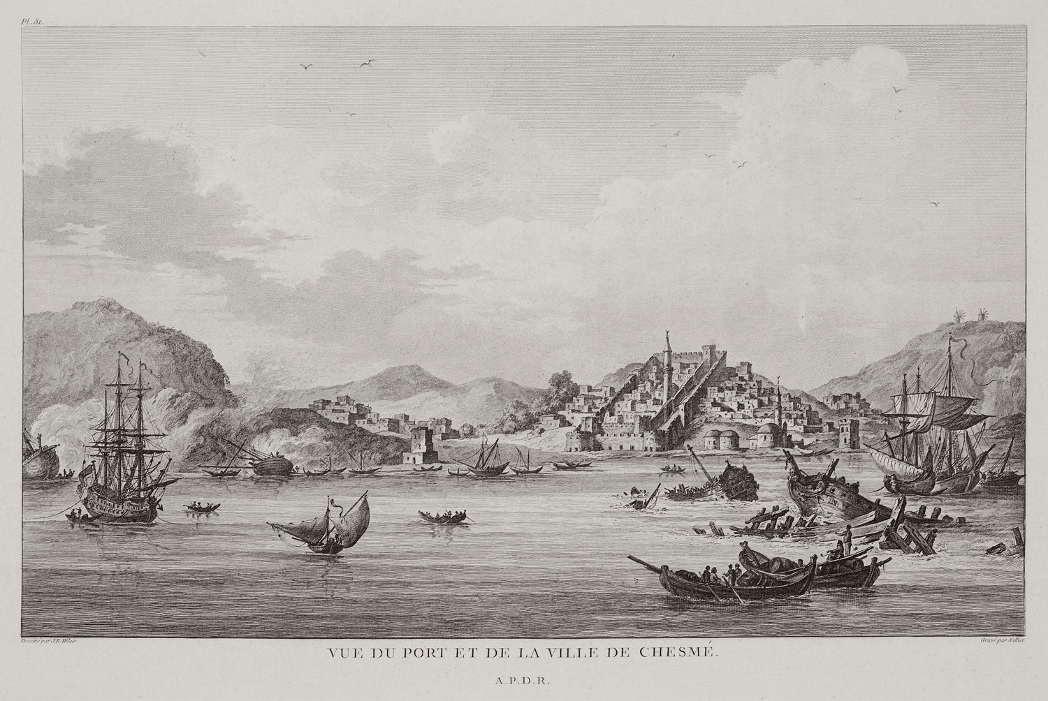 Το λιμάνι και η πόλη της Κρήνης (Τσεσμέ)