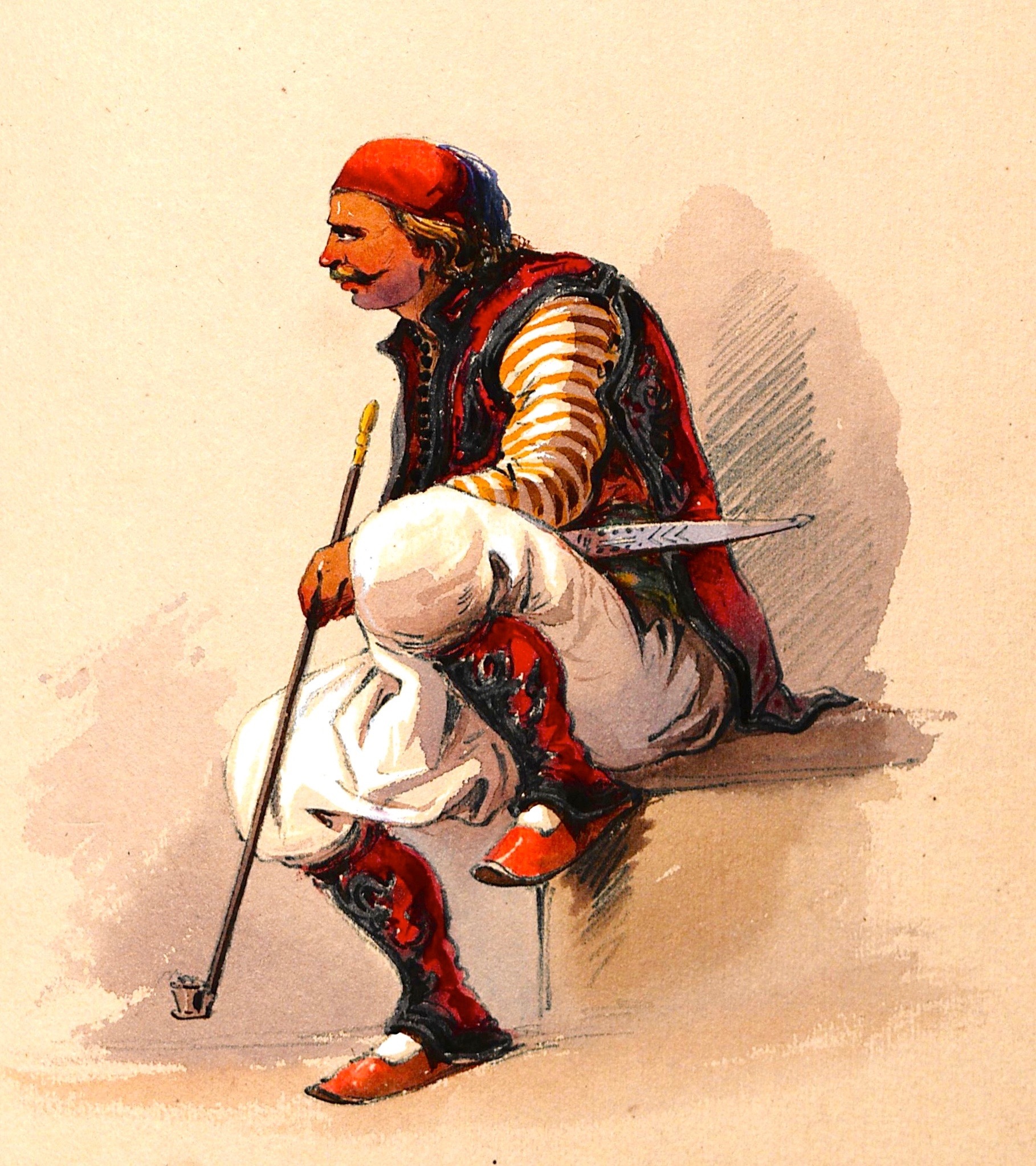 Τούρκος απολαμβάνει την πίπα του